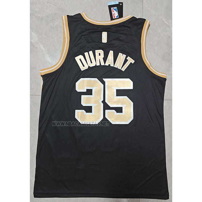 Camiseta Phoenix Suns Kevin Durant NO 35 Select Series Oro Negro
